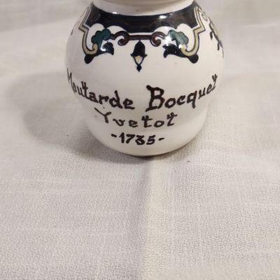 Dijon Mustard Container with spoon