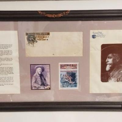 Authentic Buffalo Bill Memorabilia w/additional items. 
