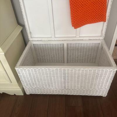 wicker storage box