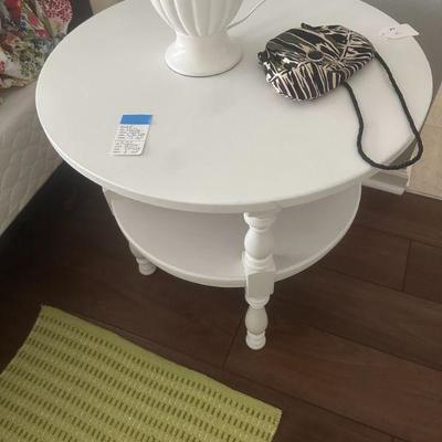 White end table