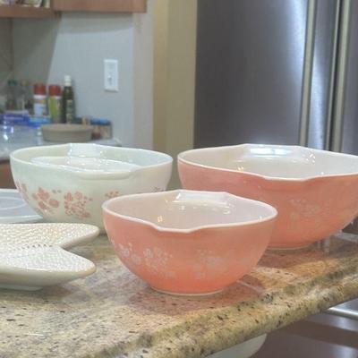 Pink Pyrex you don't find very often
