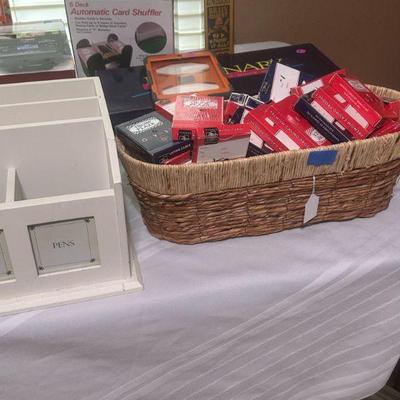 Playing cards-basket full