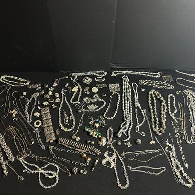 Silver Toned Costume Jewelry 