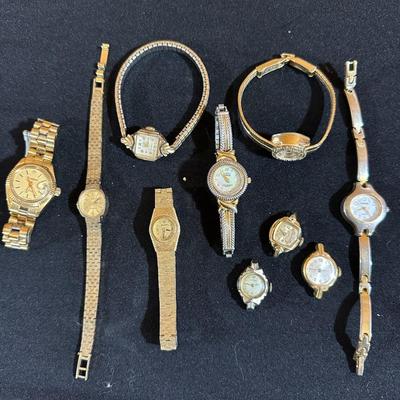 Watches Including Vintage - Mostly Gold Toned