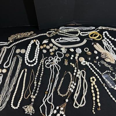White Costume Jewelry 