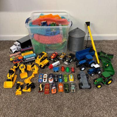 Lot #129 - Toy Vehicle Lot - Magic Tracks, Hot Wheels and More