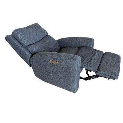 Lot #5 - Flexsteel Electric Recliner Chair - Comfortable Gray Fabric.