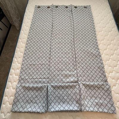 Lot #41 - Elegant 3-Piece Curtain Set - Geometric Pattern