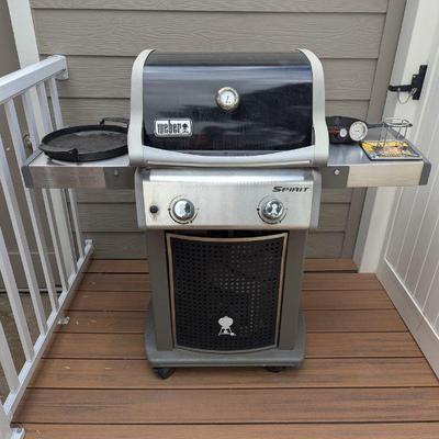 Lot #10 - Weber Spirit Gas Grill with Accessories