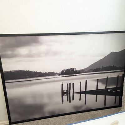Lot #48 - HUGE Framed Black and White Landscape Photography