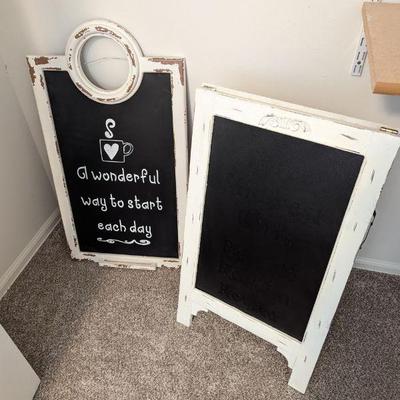 Lot #35 - Chalkboard Sign Lot - Vintage Style Displays.