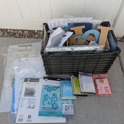 Lot #175 - Huge Lot of Stencils & Wood Letters
