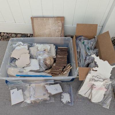 Lot #176 - Hundreds of Wood USA/State Cutouts for Projects
