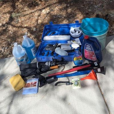 Lot #186 - Automotive Cleaning Supplies Lot - Power Washer, Tools, Detailing Products, and Accessories.