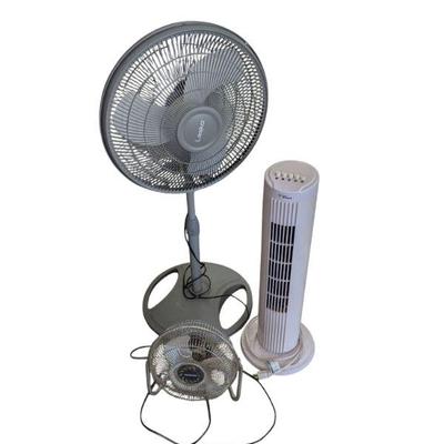 Lot #170 - Lot of 3 Fans - Lasko, Hawaiian Breeze, Lakewood.