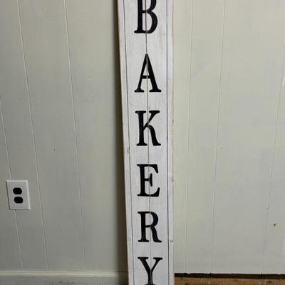 Lot #107 - Rustic Bakery Sign - Handmade Wooden Decor