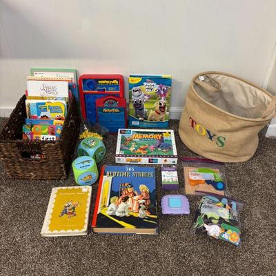 Lot #132 - Preschool & Kindergarten Children's Book and Toy Lot