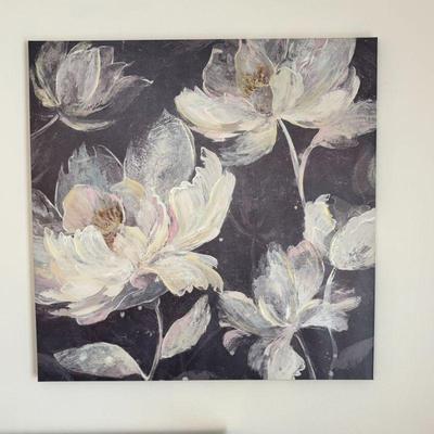 Lot #68 - White Wisper Flower Stretched Canvas Print