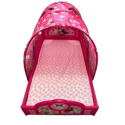 Lot #29 - Disney Minnie Mouse Toddler Bed with Tent Canopy.
