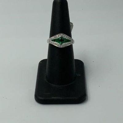 Emerald and diamond