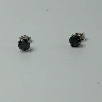 Black diamond earrings