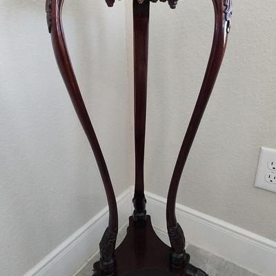 Mahogany Plant Stand 