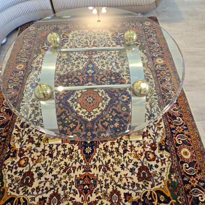 Contemporary Gold And Silver Coffee Table