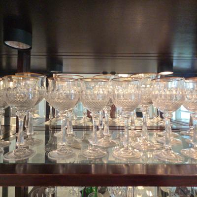 24 Piece Crystal Wine Glass Set