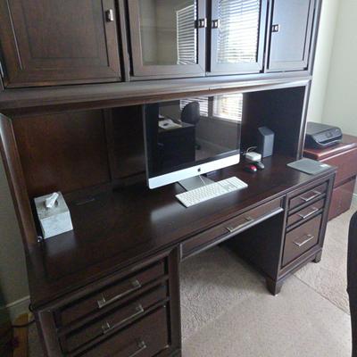 Aspen Home Furniture Viewscape 66in Credenza Hutch (glass And Wood Door Insert)