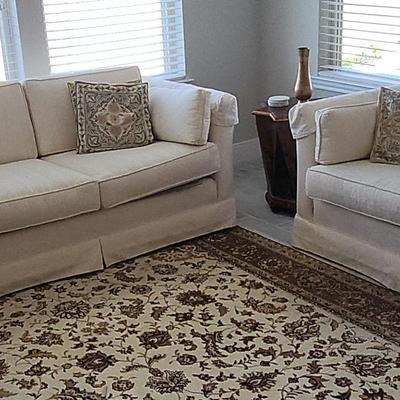 Cream Color Sofa And Love Seat 