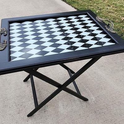 Folding Lacquered Tray Table