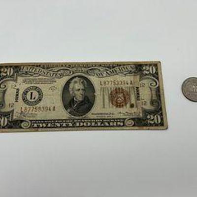 1934 Series HAWAII $20 Dollar Bill 8775339