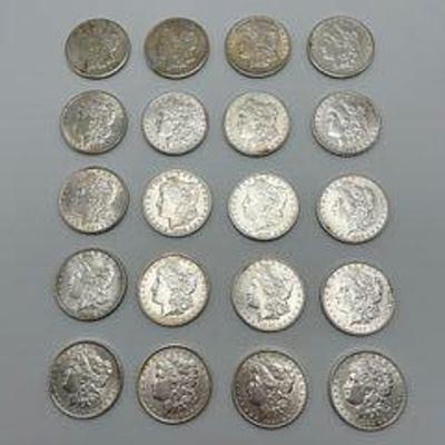 20 Morgan Silver Dollars (1879-1921)