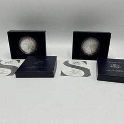 2007 American Eagle One Ounce Silver Uncirculated Coin (2)