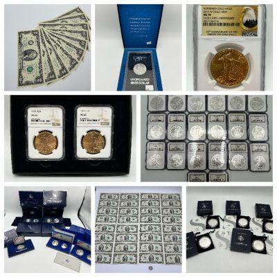 Gold & Silver Coins, US Currency & Paper Money Auction
