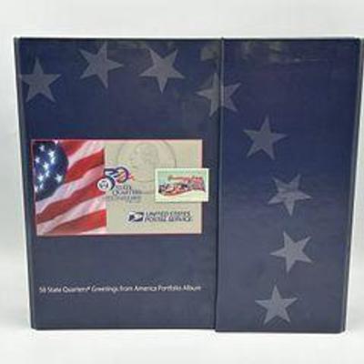 USPS 50 States Quarters Greetings from America Portfolio Album (1999-2007)