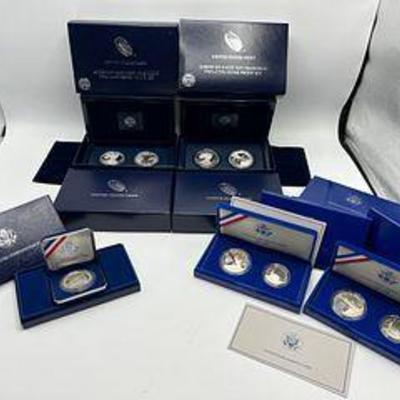 US Mint American Eagle San Francisco Two-Coin Silver Proof Set (2), US Constitution Coins