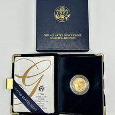 2004 American Eagle One - Quarter Ounce Proof Gold Bullion Coin