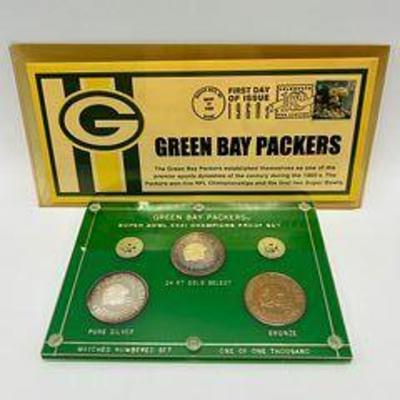 Green Bay Packers Super Bowl XXXI Proof Set & Envelope