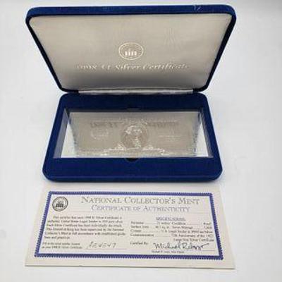1998 $1 Silver Certificate