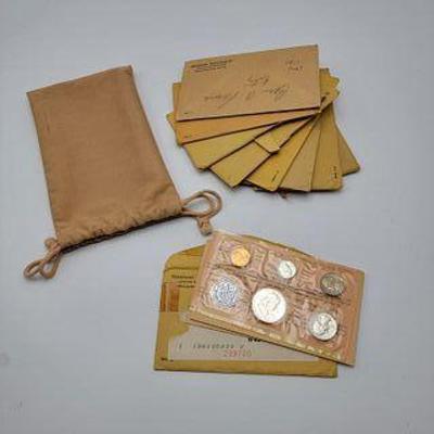 Coin Proofs in Original Envelopes 1957-1964 (9)