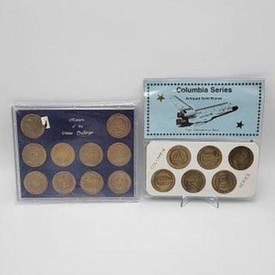 NASA Coins Lot - Columbia Series & Missions of the Orbiter Challenger
