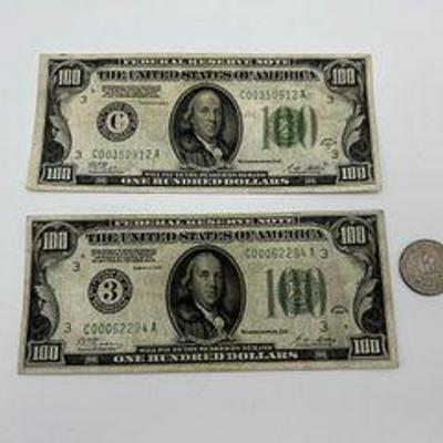 1928 Series $100 Dollar Bills, Low Serial (2)