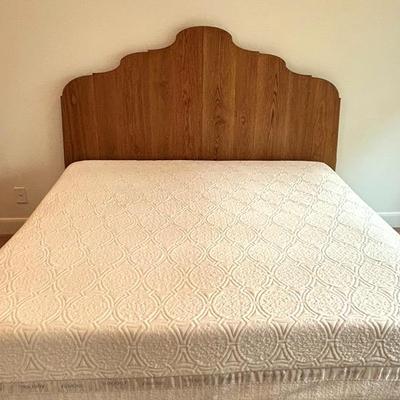 Wooden King Headboard W/Frame 