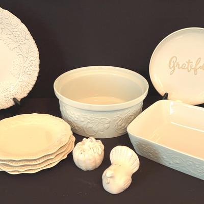 White Fall Dishware