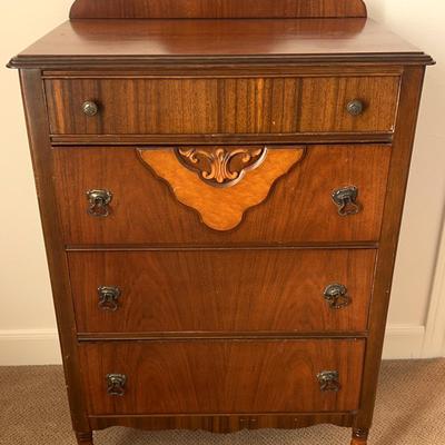 Antique Art Deco Style 4 Drawer Dresser 