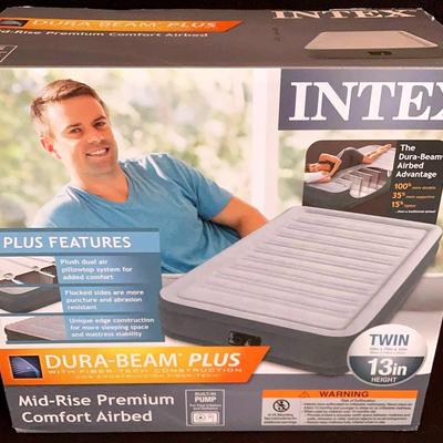 Intex Twin Comfort Air bed In Box / Built In Pump