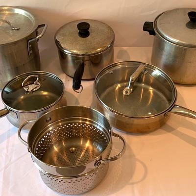 Stock Pots, Colander, Covered Cookware