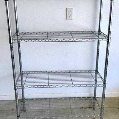 4 Tier Metal Wire Shelving Unit 