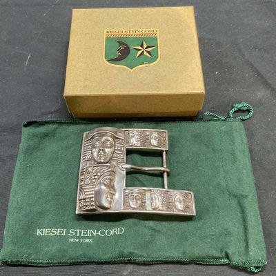 361: KIESELSTEIN CORD Sterling Egyptian Buckle 6.41ozt
